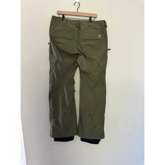 Burton TWC Tracker Green Snowboarding Pants size XL - missing button - Picture 9 of 15